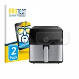 BROTECT - Screenprotector voor Tefal Easy Fry Mega - Folie Beschermfolie transparant 2 Stuks