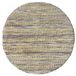 HAMID - Olivia rond jute tapijt, tapijt van wol en jute, handgeweven, voor woonkamer, slaapkamer, woonkamer, kleur blauw gemarmerd, (100 x 100 cm)