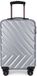 Set de 3 valises rigides en ABS, trolley, bagage de voyage avec 4 roulettes doubles, couleur argent