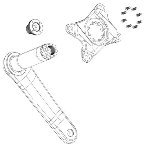 Sram Unisex – Pedaal Assist-2287005517 Assist, zwart, eenheidsmaat