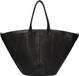 LIEBESKIND BERLIN Sac bandoulière en cuir Mica Kodiaq Sheep Shopper Black Zwart