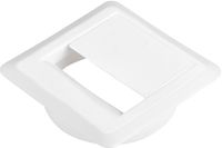 Sotech Kabeluitgang 60 mm diameter (70 x 70 mm, inbouwdiepte 15,5 mm, wit) inbouw bureau-uitgang
