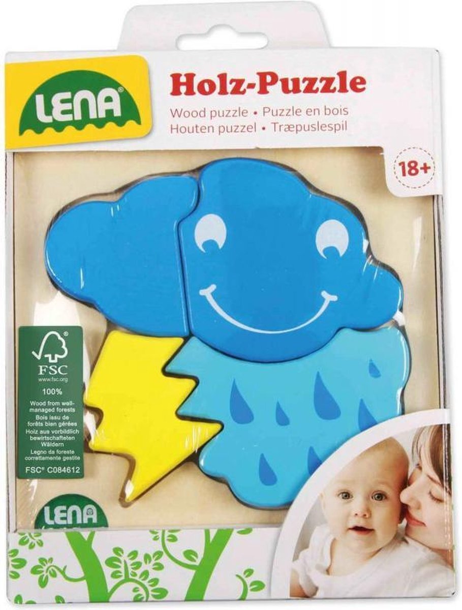 Lena 32134 - Houten puzzel Wolk