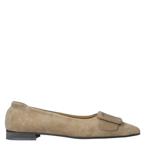 Babouche Suede Loafers Beige
