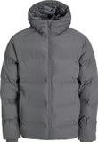 JACK&JONES ESSENTIALS Heren Puffer Jas JJESOHO PUFFER HOOD SN Grijs Maat M