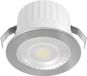 BES LED Glowix LED Veranda Spot Verlichting - Brinton - 3W 260 lm 38D - Warm Wit 3000K - Inbouw - Rond - Zilver - Ø44mm Buitenmaat - Ø32mm Zaagmaat
