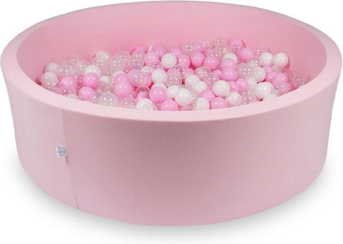 Viking Choice Ballenbak rond roze - 130 x 40 cm - 700 ballen - Roze ballen