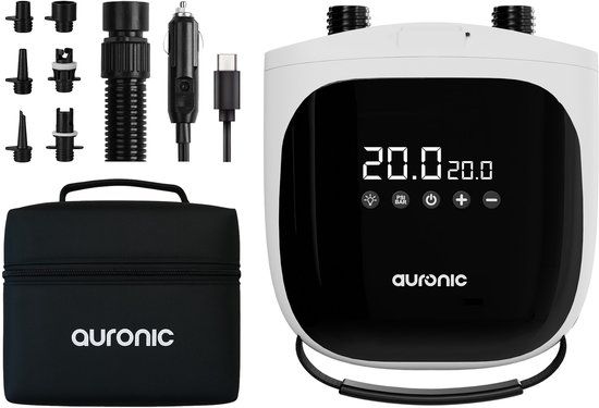 Auronic Elektrische SUP Pomp met Accu - 4000 mAh - 20 PSI - Wit