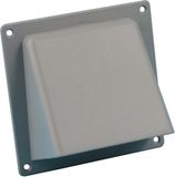 Nedco gevelklep Ø100mm - 110x54mm - kunststof - grijs