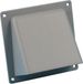 Nedco gevelklep Ø100mm - 110x54mm - kunststof - grijs
