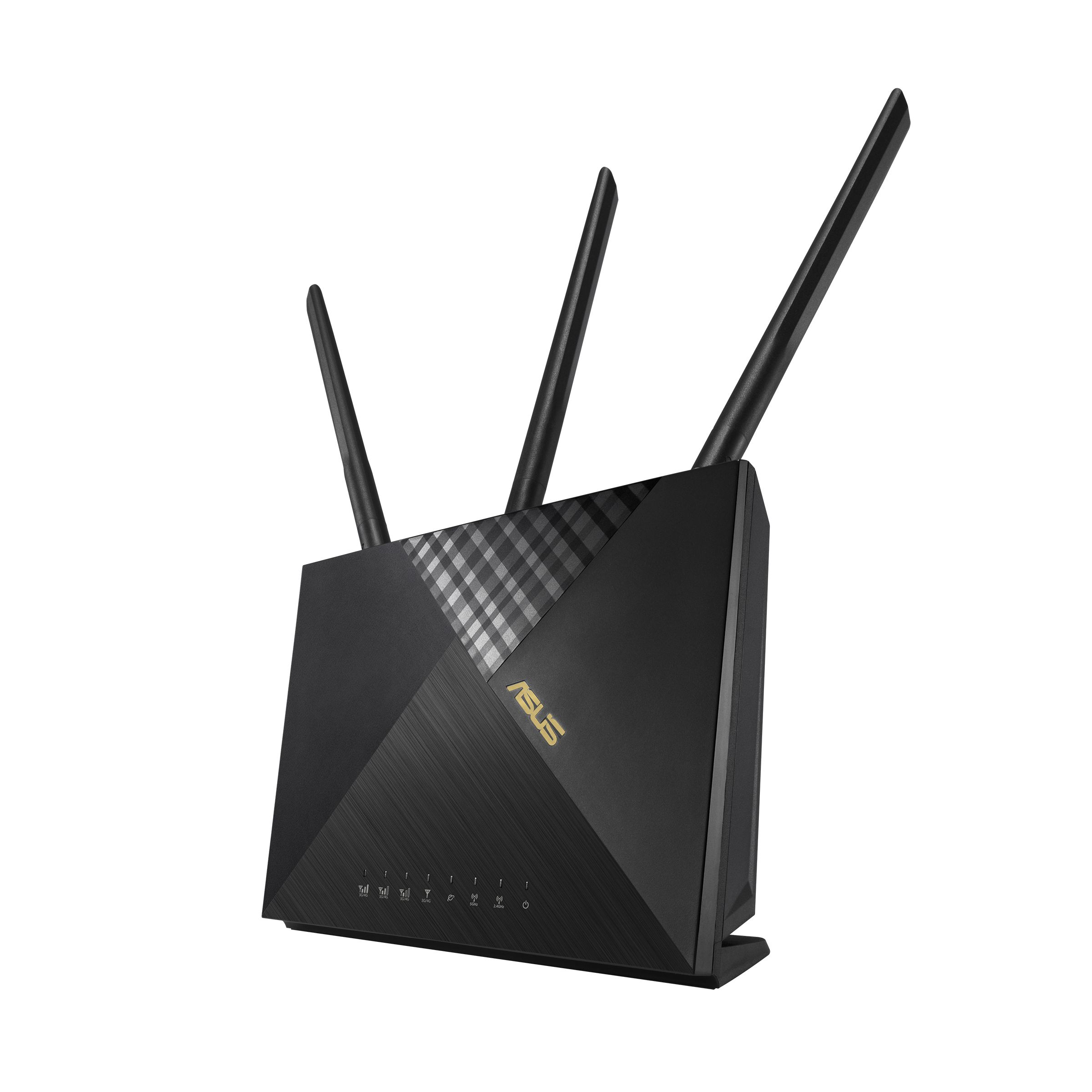 ASUS 4G-AX56 Draadloze Router - WiFi 6 - Dual-band - Zwart