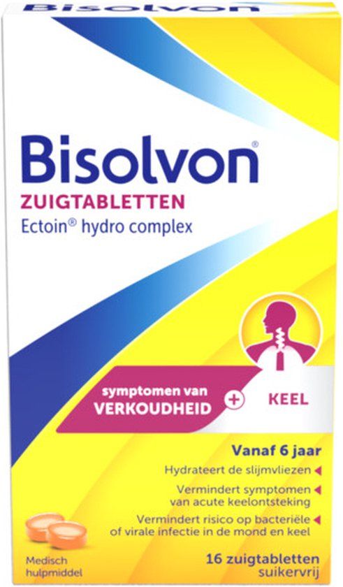 Bisolvon Ectoin Hydro Complex Zuigtabletten