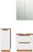 Vicco Meuble de salle de bain Lotta, Blanc, 3 pièces