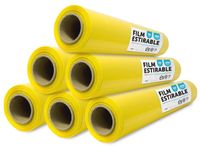 Solidchoice - Film d'emballage jaune pour meubles et déménagements, 50 cm x 200 m
