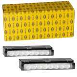 HELLA 2PT 980 970-871 LED-Dagrijverlichtingsset - LEDayLine Zero - 24V - rechthoekig - Opbouw - Lenskleur: Transparent - Kabel: 1000mm - Voertuigfront - Set