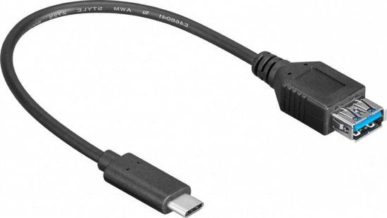 Goobay USB-C naar USB adapter - USB3.0 - 0,20 meter - Zwart - 10 stuks