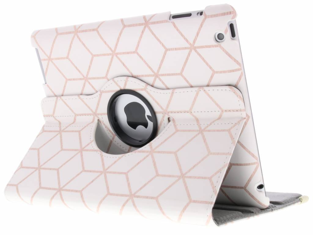 - 360° draaibare cubes design hoes voor de iPad 2 / 3 / 4