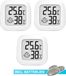 Qitch & Quisine Thermomètre et Hygromètre Compacts avec Piles - Hygromètre - Humidimètre Numérique d'Intérieur - Thermohygromètre 2 en 1 - Lot de 3