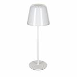 Jens Living 3-in-1 LED Touch Lamp - Tafellamp en Fleslamp - RGB Kleurmodus - Warm Wit - Metaal - 34cm - Wit
