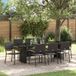 Prolenta Maison Exclusive - Tuinset, 9-delig, zwart, van polyrotan