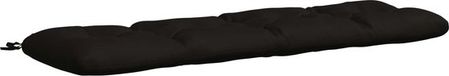 vidaXL Bankkussen VIANEN 100% Polyester Zwart 150 x 40 x 12 cm