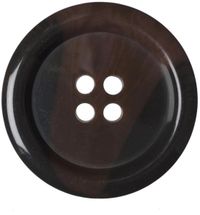 6 Shenzhen Haorui Industrial Technology Co., Ltd. Kunststofknopen van kunsthoorn, rond, 28 mm, met 4 gaten, ideaal voor jassen, jacks, vesten, lichtbruin, 6 stuks (45 l)