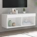 Maison Exclusive - Meuble TV avec éclairage LED, blanc, 80x30x30 cm
