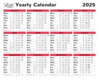 Letts of London Jaarlijkse kalender 2025