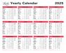 Letts of London Jaarlijkse kalender 2025
