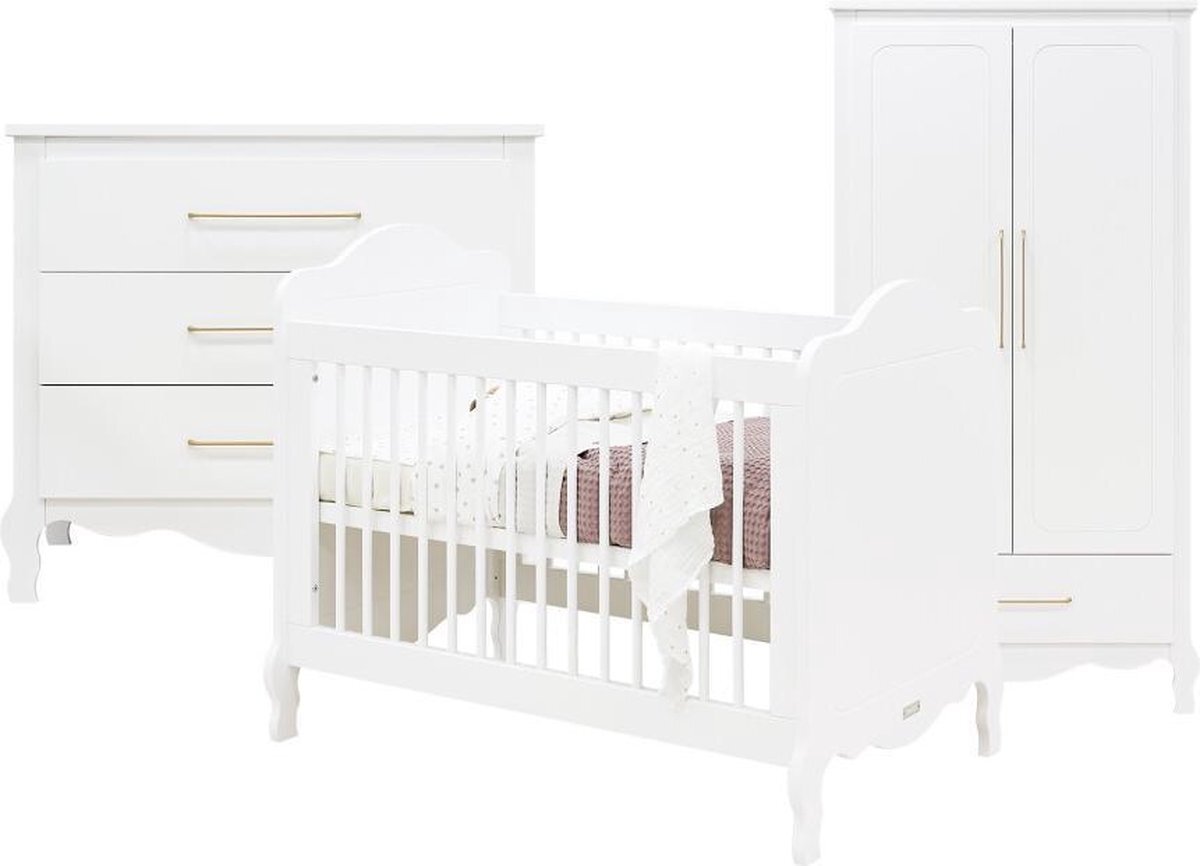 Bopita Elena 3-delige babykamer - Wit