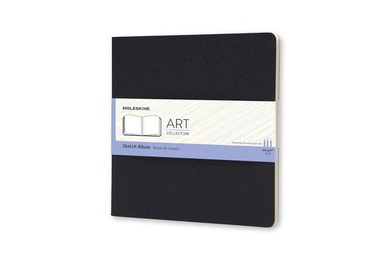 Moleskine Art Sketchbook - Square - Black - Softcover - 88 Sheets