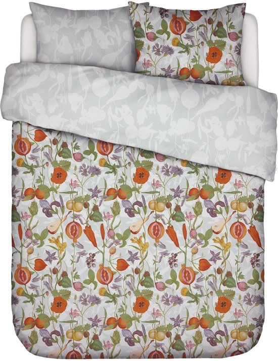 ESSENZA Phaedra Dekbedovertrek Hazy Blue Lits-Jumeaux 240x200/220 cm - Katoensatijn