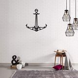 Homemania Wanddecoratie van metaal, anker, zwart