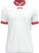 Jako Retro Shirt Korte Mouw Heren - Wit / Rood | Maat: S