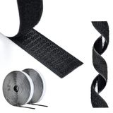 AIQInu Belcro Dubbelzijdig plakband, 5 m, zelfklevend, 16 mm breed, herbruikbaar, nylon, dubbelzijdig, extra sterk, voor kantoor, thuis, doe-het-zelf
