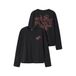 NAME IT KIDS longsleeve met backprint - zwart