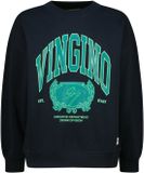 Vingino Nestore Jongens Sweater Lange Mouw Katoen Donkerblauw Maat 176