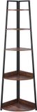Vevor 5-laags hoekplank, hoekboekenplank, plantenplank, staande plank, bruin