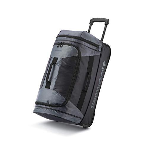 Samsonite Samsonite Unisex Andante 2 Boxed Wheeled Duffel 32 rollende sporttas, eenheidsmaat, Riverrock/Zwart, 22-Inch, andante reistas met 2 wielen