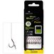 Mikado 8 x METHOD FEEDER BARBLESS Haken Rig mit Spike / Nadel geflochtener Schnur #12 / 0,12mm