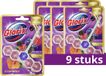 Glorix WC blokjes Wild Berries & Hibiscus Oil 9 stuks Voordeelverpakking