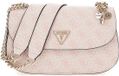 GUESS Eco Erica Convertible Xbody Flap Bag Dusty Rose Logo Sac bandoulière Femmes