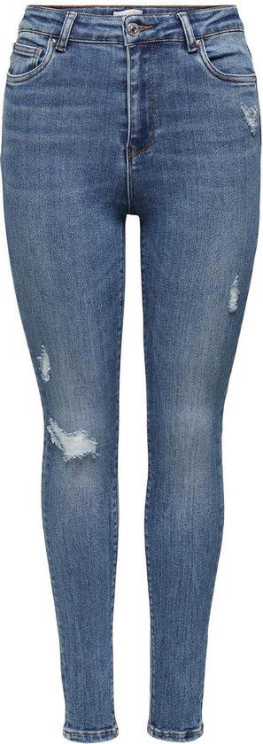 ONLY Mila Life HW SK ANKLE BJ374 Jeans - Medium Blue Denim - W27/L30