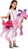 Amscan Ride On Dragon Junior Costume - Pink - 3-8 Years