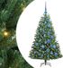 vidaXL Sapin de Noël artificiel pliable Vert 120 cm PVC et Métal