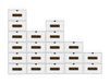 BigDean Boîtes de rangement set de 20 pièces avec fenêtre de visualisation et tiroir