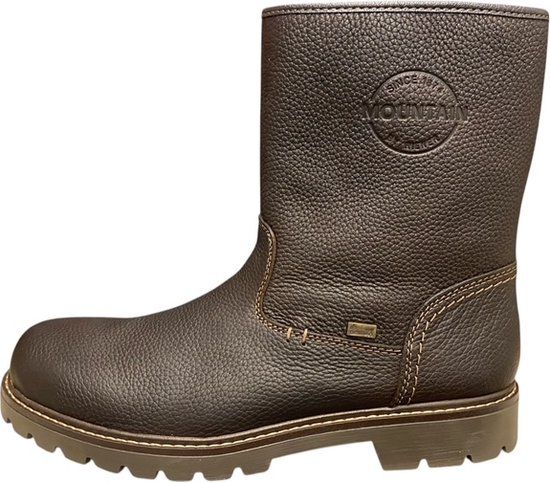 Rieker 39870-25 Bruin Warm Gevoerd Tex Enkellaarzen Heren Maat 43