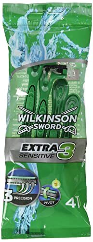 Wilkinson Sword Extra 3 Sensitive Herenwegraeerapparaat, 4 + 2 stuks