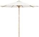 Syfax Bamboe Tuinparasol Rond Ø 270 x 260 cm Crèmewit