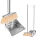 Set balai et ramasse-poussière sans marque - Acier inoxydable - Manche long de 118 cm